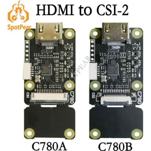Raspberry Pi Camera HDMI to CSI 4 CSI channels C780 Support Audio 1080P 60FPS V2 updated Version also for Raspberry Pi CM4