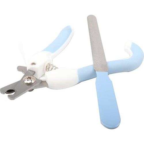 New Pet Toe Care Stainless Steel Dogs Cats Claw Nail Clippers Cutter Nail File Portable Scissors Trim Nails Pet Products