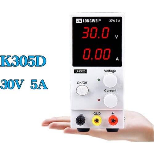Lw-k305d Mini DC Regulated Power Supply 30v5a Switching Power Supply 305d Power Supply Three Digit Display
