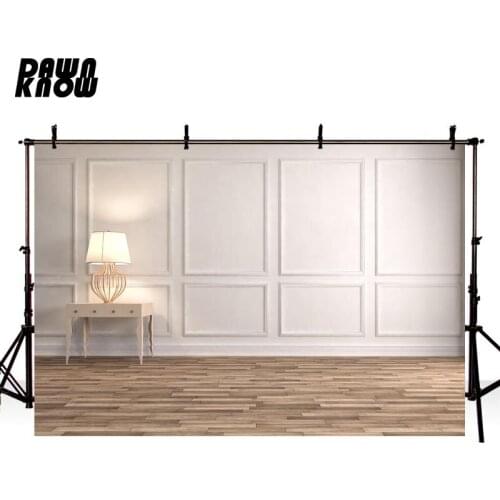 DAWNKNOW Indoor Wall Photography Background Wedding Desk Lamp Photographic Backdrops Photo Studio Children Photocall lv1608