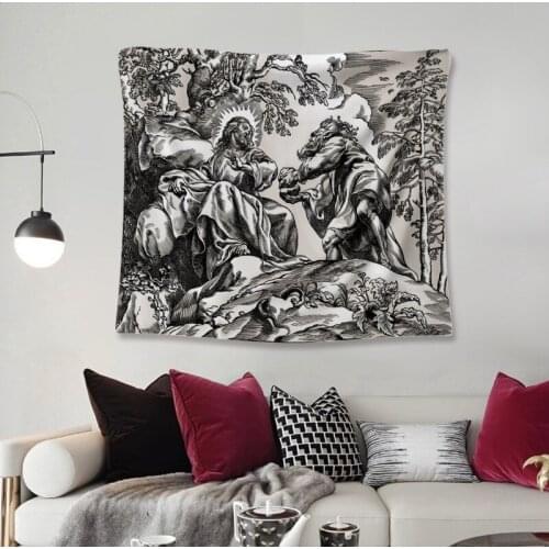 Miracle Jesus Christ Tapestry Wall Hanging Church Decoration Wall Cloth New Arrival Livingroom Decor