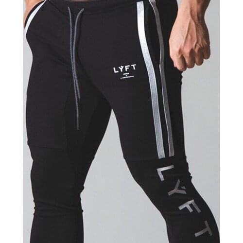 QNPQYX New Jogging Pants Men Sport Sweatpants Running Pants Men Joggers Cotton Trackpants Slim Fit Pants Bodybuilding Trouser