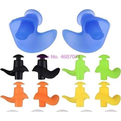By DHL 200 Pair Soft Ear Plugs Environmental Silicone Waterproof Dust-Proof Earplugs Diving Water Sports Swimming Accessories