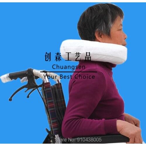 Chin supporting travel neck pillow - supports the head, neck and chin in maximum comfort in any sitting position,elderly care