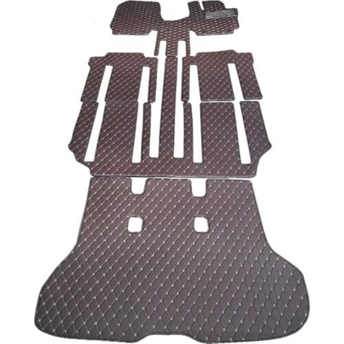 Good quality rugs! Custom full set car floor mats for Right Hand Drive Nissan Serena C27 2021-2017 7 8 seats waterproof carpets