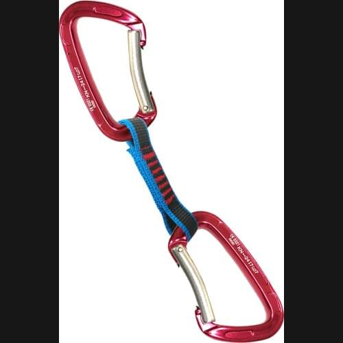 22KN Climbing Quickdraw Professional Safety Lock Extenders Bent Carabiner Sling Mountaineer Outdoor Equipment