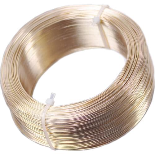 1 Large Roll 200 meters Light Gold 0.6mm 0.7mm Aluminium Soft Metal Beading Wire for Jewelry Making DIY Crafts