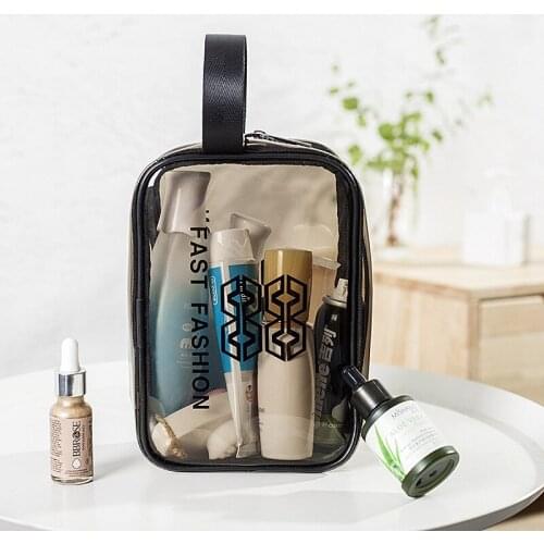 More transparent travel makeup bag portable receive bag waterproof PVC hand receive bag bag wash gargle bag swim