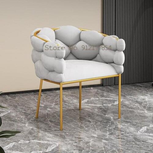 Nordic Light Luxury Single Sofa Chair Leisure Chair Makeup Chair Dining Chair Reading Chair Negotiation Chair Beauty Shop Recept