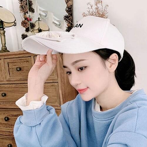 Fan Hat, Sun Hats with Fan - USB Rechargeable / 3-Speed Fan with Battery Baseball Golf Cap for Women Men, Cooling in Summer