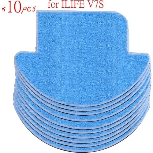 10 pcs ILIFE V7s Plus Robot Vacuum Cleaner MOP Cloths for chuwi ilife v7s Replacement Mop Cleaning Robot Vacuum Cleaner Mop