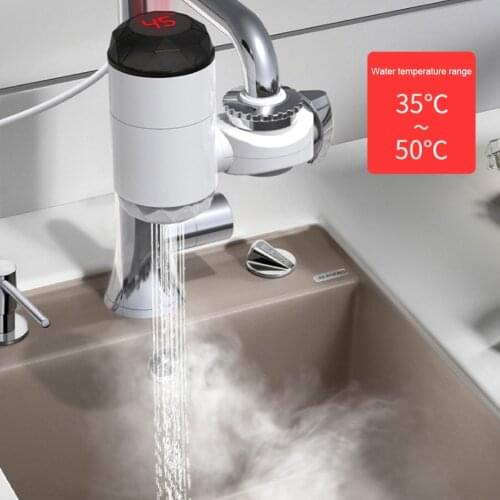 Instant Electric Hot Water Faucet Electric Heating Faucet Fast Heating Tap Water Faucet with LCD Temperature Display