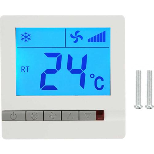 905F NTC Termometro LCD Digital Thermostat Delay Compressor Protection Fan Coil Unit Temperature Controller Meteo Station
