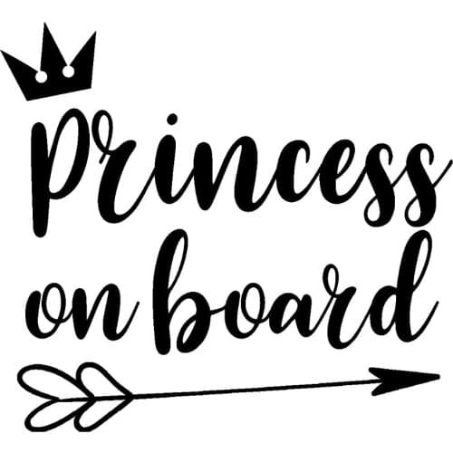 21x20cm Unique Princess Car Window Decal Stickers Art Pattern Vinyl Car Body Decorative Waterproof T056