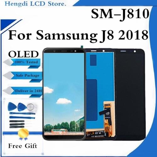 LCD For SAMSUNG Galaxy J8 2018 j810 Display Touch Screen Replacement For Galaxy J810 J810F SM-J810F Display Spare Part