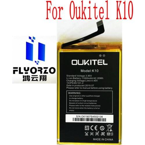 100% Brand new original 11000mAh Oukitel K10 Battery For Oukitel K10 Mobile Phone