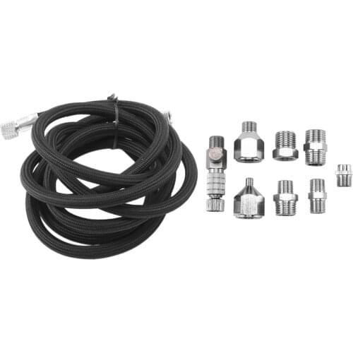 10Pcs Airbrush Adapter Set ,Airbrush Quick Release Disconnect Fitting Connector Female Couplings Braided Airbrush Hose