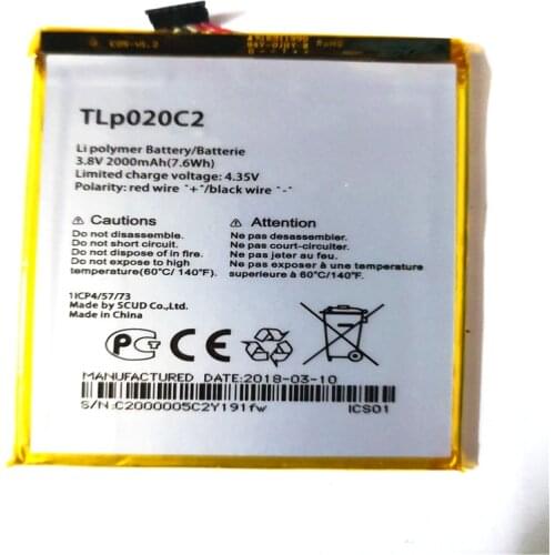 New high quality TLP020C2 Phone battery For Alcatel One Touch Idol X 6040 6040A 6040D mobile phone with Repair Machine Tools