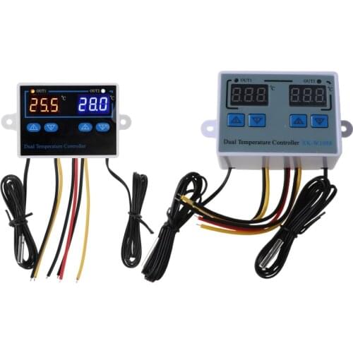 Dual Thermostat for Incubator 10A Digital Heating Cooling Temperature Controller