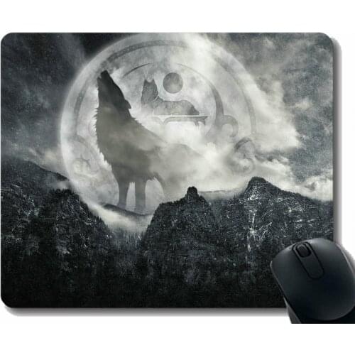 Gaming Mouse Mat,Animal wolf warrior Gaming Mousepad Mat