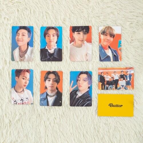 KPOP Bangtan Boys BUTTER New Album Mini Photocard Memebers Paper Lomo Cards Posters Premium Photos Fan Collection Wholesale V