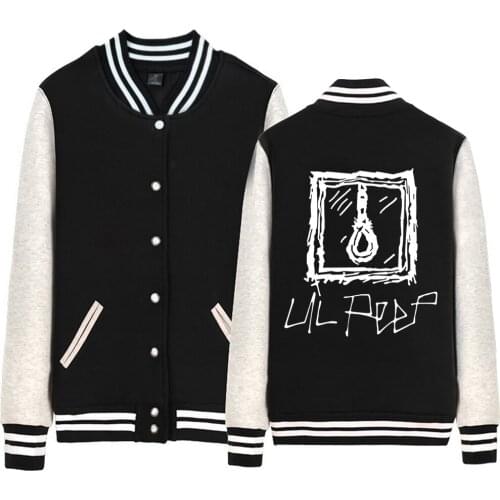 Sad Face Noose Lil Peep CRY BABY Love Tattoo Man jacket Boy Coat Baseball Fleece Autumn Winter Couple Clothes ZIIART