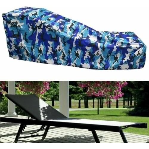 Outdoor Camo Dust Chair Cover Sun Lounger Garden Recliner Deck Protective Cover 210*75*80-40cm