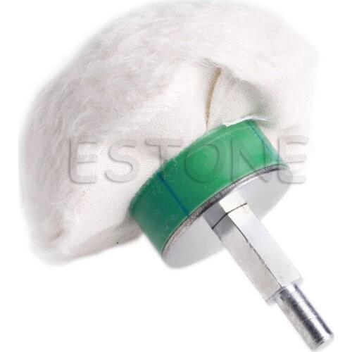 New 3'' Cotton Dome Polishing Buffing Wheel Polish Drill 1/4'' Shank Brush L4MB