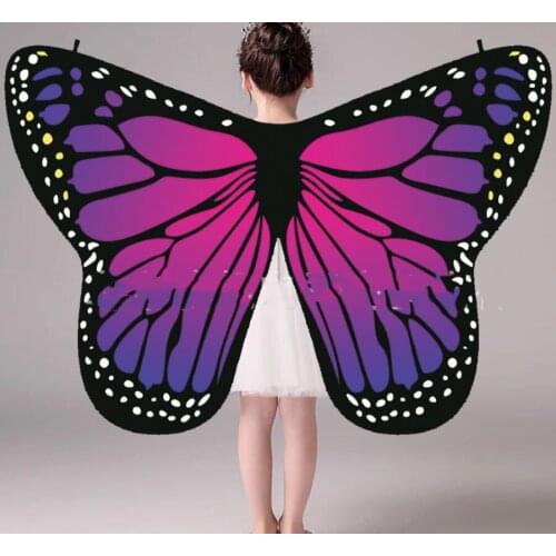 Wholesale Pink Monarch Wings Costume For Kids Women Butterfly Wings Shawl Cape Scarf Angel Isis Wings Cheap Hot Sell