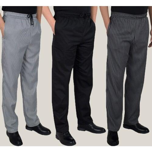 Autumn and winter food service Free Shipping autumn Cook pants work pants checked striped chef pants unisex chef trousers