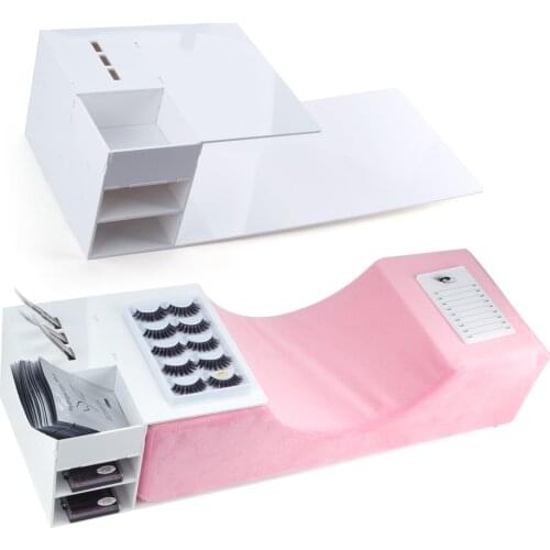 Professional Lash Pillow Eyelash Extensions Neck Pillow Ergonomic Memory Pillows For Makeup Salon Use Grafting Eyelashes Support