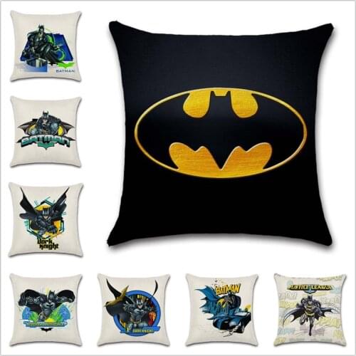 Retro Style Cartoon Hero Cushion Cover Decoration Home sofa chair seat kids bedroom gift friend present pillowcase