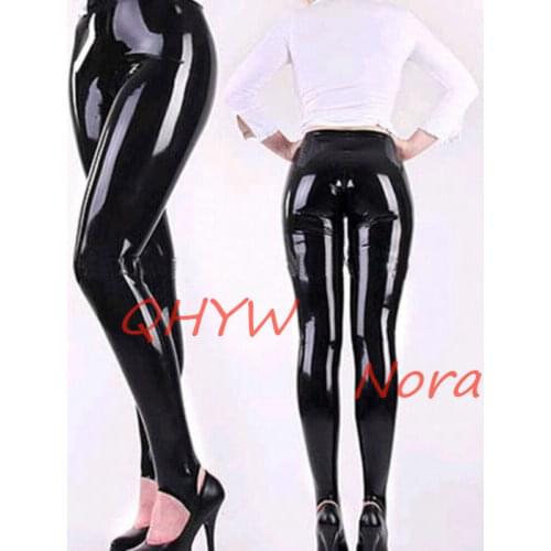 Sexy Latex Women Pants Handmade Women Trousers No Zippers Kakegurui Cosplay Costume