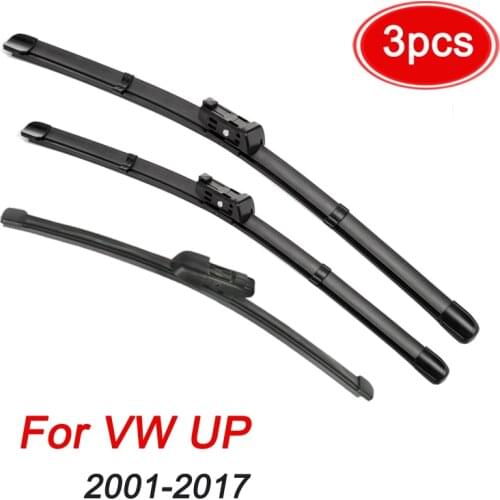 MIDOON Windshield Windscreen Wiper Blades For VW UP 2011 2012 2013 2014 2015 2016 2017 Front Rear Window Wiper 24"16"10"