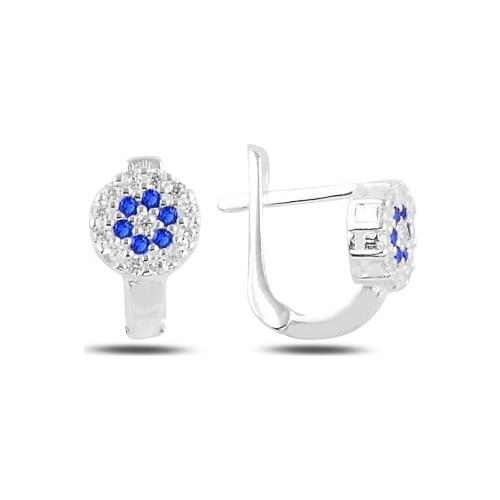 Silverlina Silver Society Eye Zircon Cubic Zirconia Child Tag