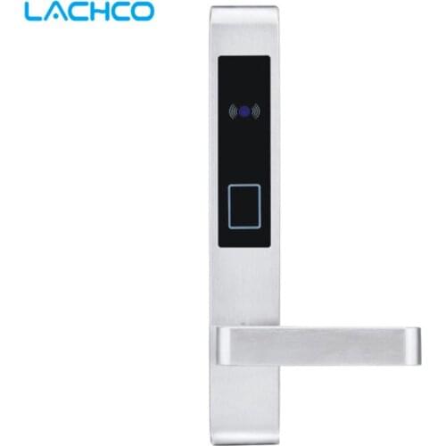 LACHCO Card Hotel Lock Digital Smart Electronic RFID Card For Office Apartment Hotel Room Home Latch with Deadbolt L16058BS