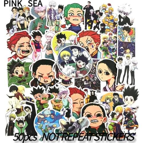 10/30/50Pcs/lot Japanese Anime HUNTER X HUNTER Sticker For DIY TOY Bicycle Car Skateboard Snowboard Laptop Luggage Stickers ToB