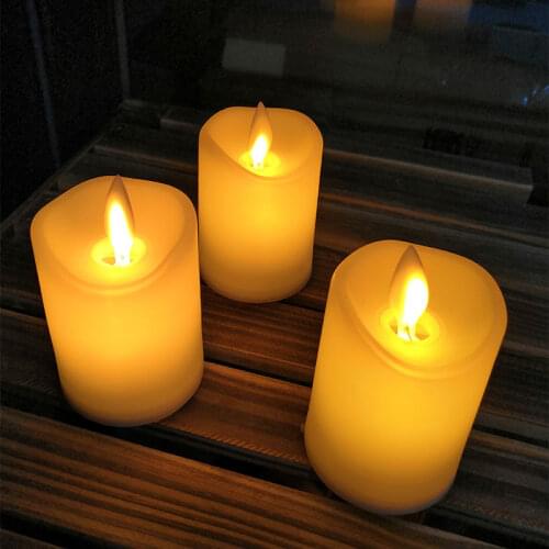 Led Candle Lamp Electronic Candle Led Battery Power Candles Flameless Flickering Tea Candles for Decor Wedding Candle Lights