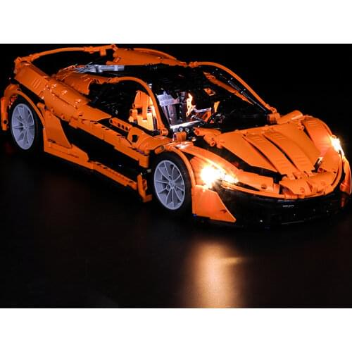 Led Light Set For McLaren P1 hypercar 1 8 XQ 1001 Porsche technic race Car Compatible 20001 3368 Building Blocks Bricks Toys