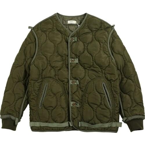 Winter Warm Mens Quilted Jacket Windproof Cotton-padded Liner Coat outwear