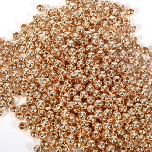 100pcs/lot 3/4/6mm Gold Silver Color Metal Loose Beads Smooth Ball Spacer Beads For Jewelry Making DIY Jewelry Accessories