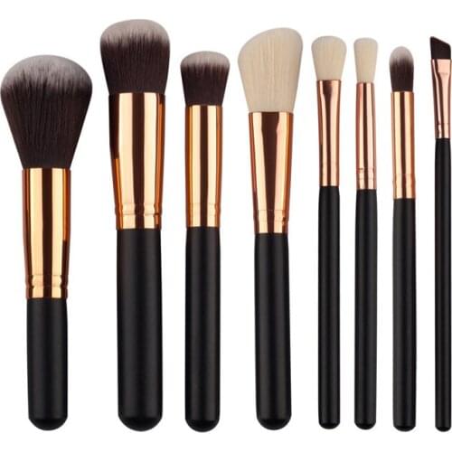 8pcs/set Makeup brushes set synthetic hair makeup brush essential kit professional makeup mini kit brushes top quality