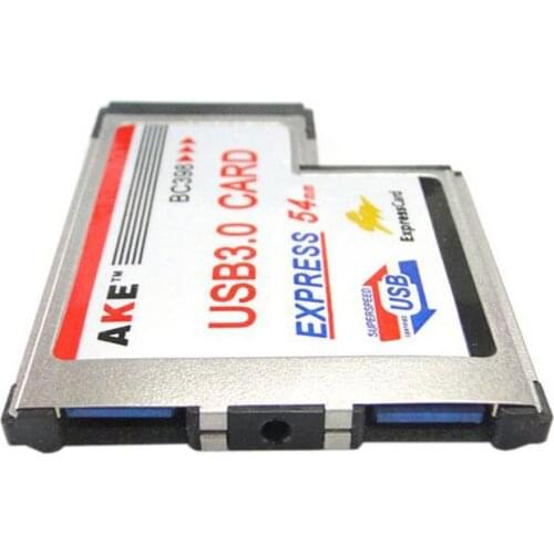 The New L type Dual Port USB 3.0 Express Card 34mm Notebook Adapter for Laptop N E C Chip