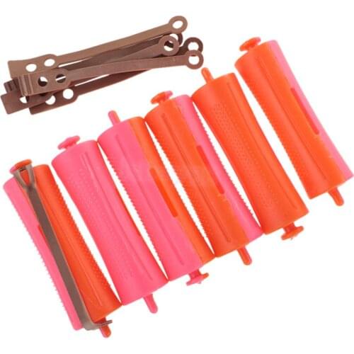 6 Pieces Hair Grip Curlers Rollers Salon Hairdressing Styling Tool 2.4x9 cm