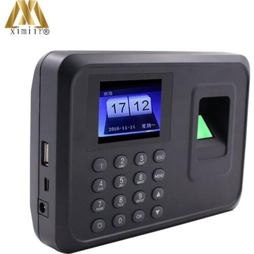 Biometric Fingerprint Time Attendance System Clock Recorder Employee Recognition Recording Device Electronic Machine MK-500