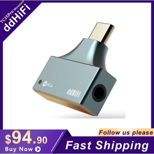 DD TC35 Pro Mountain ES9281AC Pro MQA DAC & AMP Support DSD512 32Bit/768kHz Type C/ Lightning to 3.5mm Output