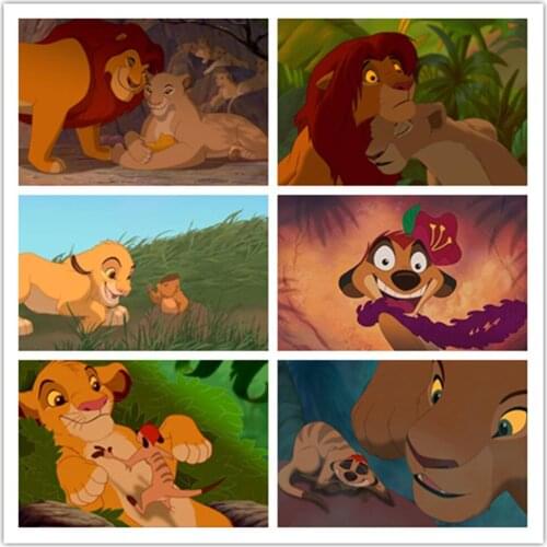 Disney Classic Cartoon Lion King Diamond Painting Embroidery Cross Stitch Kit Painting Mosaic Artist Home Decoration