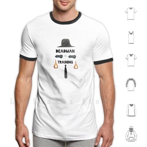 Deadman In Training T Shirt Print 100% Cotton New Cool Tee Skulduggery Pleasant Hat Skeleton Valkyrie Cain Anton
