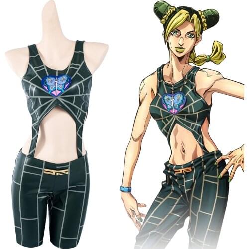 JoJo‘s Bizarre Adventure Jolyne Cujoh Cosplay Costume Outfits Halloween Carnival Suit