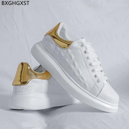White Sport Shoes Men Black Leather Casual Shoes Men Sneakers Luxury Brand Running Shoes for Man 2021 Zapatos Hombre Chaussure